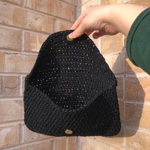 Stitched black pouch